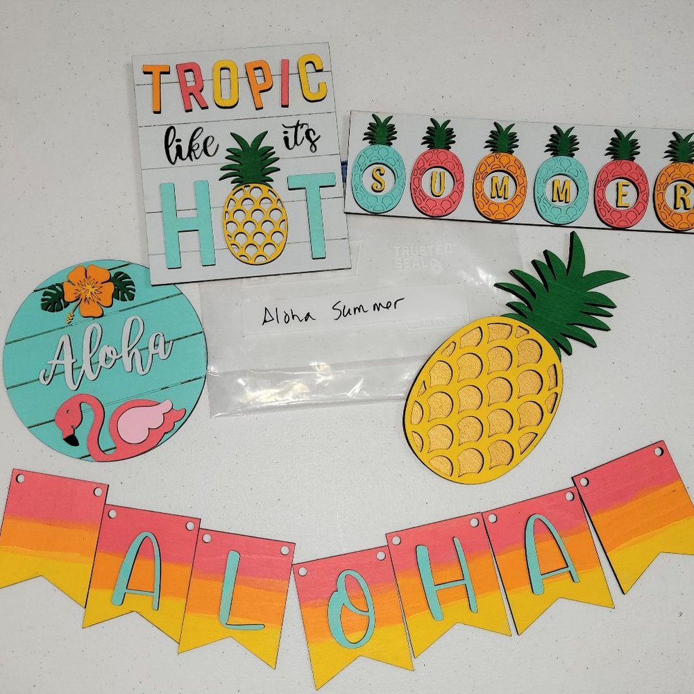 Tiered Tray Set -Aloha